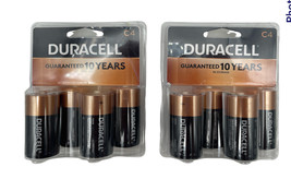 Duracell Coppertop C4 Alkaline Batteries, 4 Count Exp 03/2027 Pack of 2 - £15.56 GBP