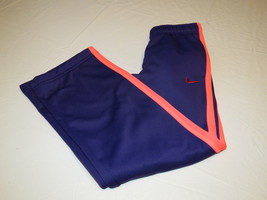 Nike Therma Fit training girls S 546097 548 purple sweat pants active yo... - $22.13