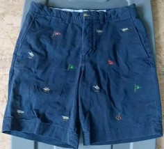 Polo Ralph Lauren Men&#39;s Embroidered Chino Shorts Nautical Knots Flags Si... - $18.22
