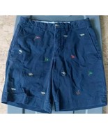 Polo Ralph Lauren Men&#39;s Embroidered Chino Shorts Nautical Knots Flags Si... - $18.22