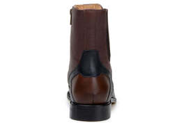 Belvedere Lima Genuine Pirarucu Skin Pebble Grain Calf Chukka Boot Brown image 3
