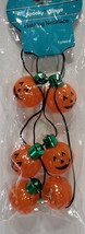 Spooky Village Halloween Pumpkins Flashing Necklace - $10.88