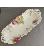 Antique Celery Tray or Bread Dish Roses Weimar Germany Victorian Shabby ... - $76.40 MXN