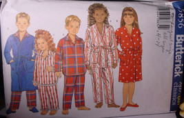 Pattern 5856 (Used) size 4-14 Child's Pajamas & Robe Boy or Girl - Easy - $3.99