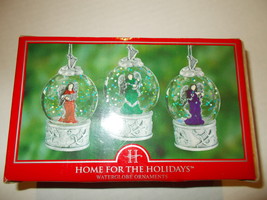 New Home for the Holidays Set of 3 Waterglobe Angel Christmas Ornaments  - $19.16 CAD