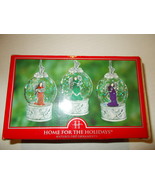 New Home for the Holidays Set of 3 Waterglobe Angel Christmas Ornaments  - $19.16 CAD