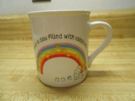 hallmark mug vintage hallmark rainbow mug ~ Have a day filled with rainbows - $10.73