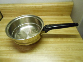 stainless steel steamer insert pot 7 1/4 inch heavy duty pot very well made! - £13.62 GBP