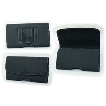 Black Leather Case Pouch Holster w Belt Clip / Loop for BLU Advance 4.0L A010U - £13.94 GBP