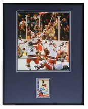 Mike Eruzione Signed Framed 16x20 Photo Set 1980 Miracle on Ice Team USA - £115.97 GBP