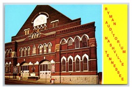 Ryman Auditorium Building Nashville Tennessee TN UNP Chrome Postcard T9 - £2.30 GBP