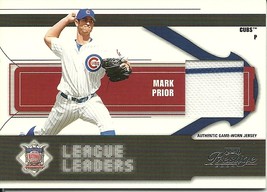 2004 Playoff Prestige League Leaders Single Material Mark Prior LL5 Cubs 238 250 - £3.19 GBP