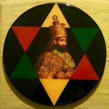 Star of David Plaque of Haile Selassie I Crowned King of Kings in Ethiopia - $105.21