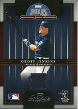 2005 Playoff Prestige MLB Game Used Jersey Geoff Jenkins 8 Brewers - £1.57 GBP