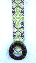 BELLERO Sash Belt Embroidered Fabric Tortoise Style Buckle Women&#39;s Size MEDIUM - £18.69 GBP
