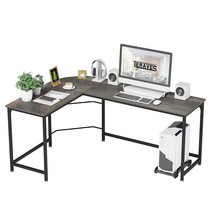 Reversible L-Shaped Desk Corner Gaming Computer Desk Office Workstation ... - $152.99
