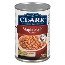 12 Cans of Clark Maple Style Baked Beans 398ml Each -Made in Canada - - $57.09