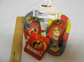 NEW Incredibles 2 Disney Pixar kids flipflops sandals shoes size 5/6 Unisex - £6.04 GBP