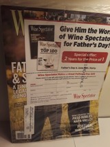 Wine Spectator Magazine June 30, 2019 Peterson Family/California Zinfandel Issue - £4.01 GBP