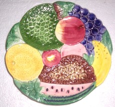 TAKAHASI CERAMIC HANDPAINTED FRUIT PLATTER TABLE PLATE - $36.24