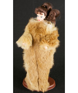 Vintage Handmade Brown and Beige Mink Fur Barbie Snow Suit - $55.48 CAD