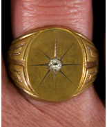 Vintage 18K Ring with Rhinestone - $49.99
