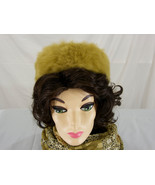 Vintage Joseph Magnin Caramel Brown Fur Pillbox Hat - $55.48 CAD