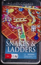 Snakes &  Ladders Board Game and Tin - $4.00