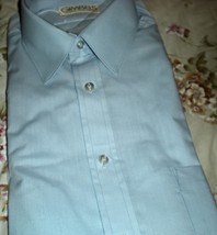 Men&#39;s 15.5 Blue Dress Shirt - Short Sleve  By  Gimbels Store for Men - £7.84 GBP