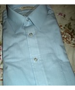 Men&#39;s 15.5 Blue Dress Shirt - Short Sleve  By  Gimbels Store for Men - $10.95