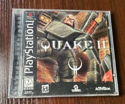 Quake II 2 (Sony PS 1, 1999) Complete Tested Working NTSC Black Label Ni... - $23.19