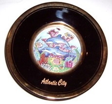 The Art Of Chokin Atlantic City Black Plate Japan - £28.50 GBP