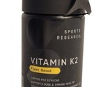 Sports Research Vitamin K2 100 mcg 60 Veggie Softgels Gluten-Free GMP Ql... - $22.76