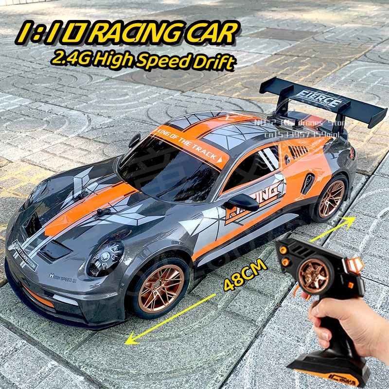1:10 Remote Control Racing Car Pvc 2.4G High-Speed Competition Car Large Size - £123.12 GBP
