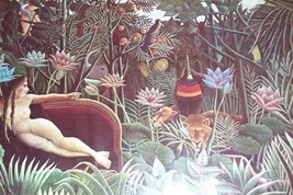 The Dream Henri Rousseau France Jungle Painting Print - £43.65 GBP