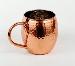 Rastogi Handicrafts Copper Mug Hand Hammered with Nickle Lining - £13.88 GBP