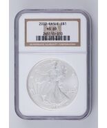 2002 American Silver Eagle Graded by NGC as MS69! Nice silver Eagle - $180.07