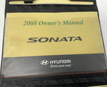 2008 Hyundai Sonata Owners Manual Case Handbook with Case OEM H04B46006 - $17.99