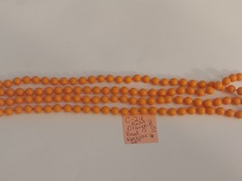 60&quot; Plastic Orange Beaded Necklace C-24 - $283.44 MXN