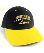 Mckinney Lions Texas Football Baseball Hat Blue and Gold - $15.84