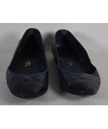 Chanel Womens Navy Quilted Leather Flats 36 Italy - $393.47 CAD