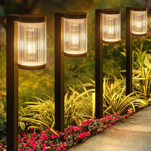 Solar Pathway Lights Outdoor, 6 Pack Upgraded Outdoor Solar Lights for outside S - $69.94