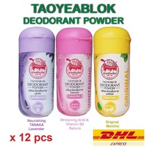 12 X Jt Taoyeablok Deodorant Powder Natural Antiperspirant Odor Whitening Herbal - £39.92 GBP