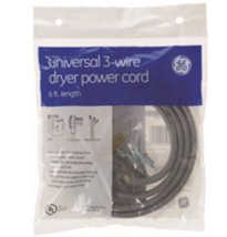 GE Dryer Power Cord 3 Wire Universal WX09X10004 6ft - £10.77 GBP