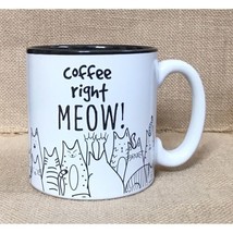 Black And White Burton + Burton Coffee Right Meow Cat Coffee Mug Cup Kit... - $9.90
