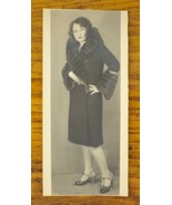 Vintage 1920s Beautiful Woman in Fur Coat Portrait - $9.99