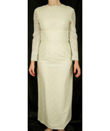 Vintage Winter White Handmade Custom Made Lace Wedding Dress - $166.47 CAD