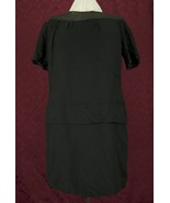 Vintage Leslie Pomer Short Black Chiffon Short Dress LBD - $76.29 CAD