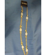 Pier 1 Imports New Beaded Charm White Necklace - £10.31 GBP