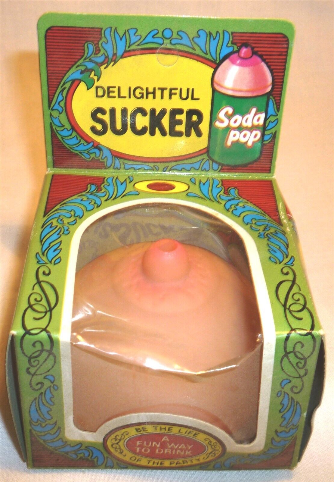 DELIGHTFUL SUCKER SODA POP A FUN WAY TO DRINK BY PIPEDREAM PRODUCTS GAG ... - $8.00